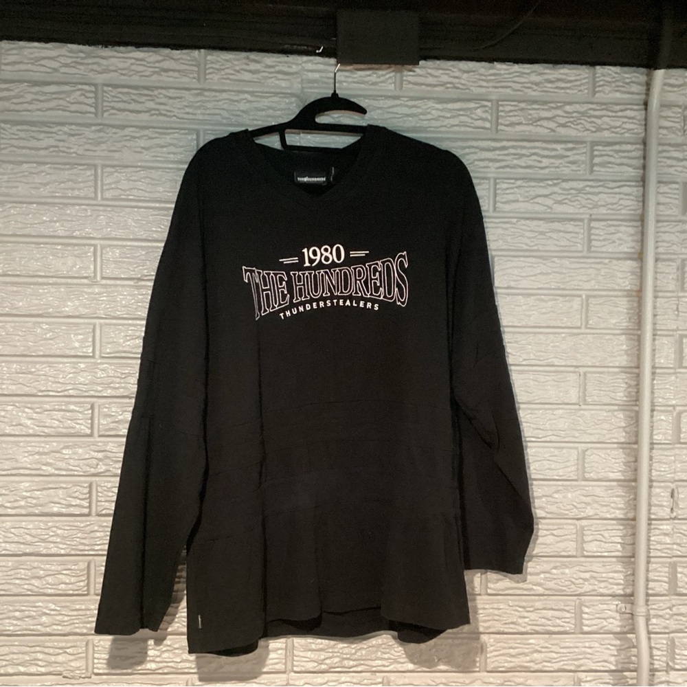 VTG The Hundreds Black 1980 Thunderstealers Logo Sweatshirt Men’s Large